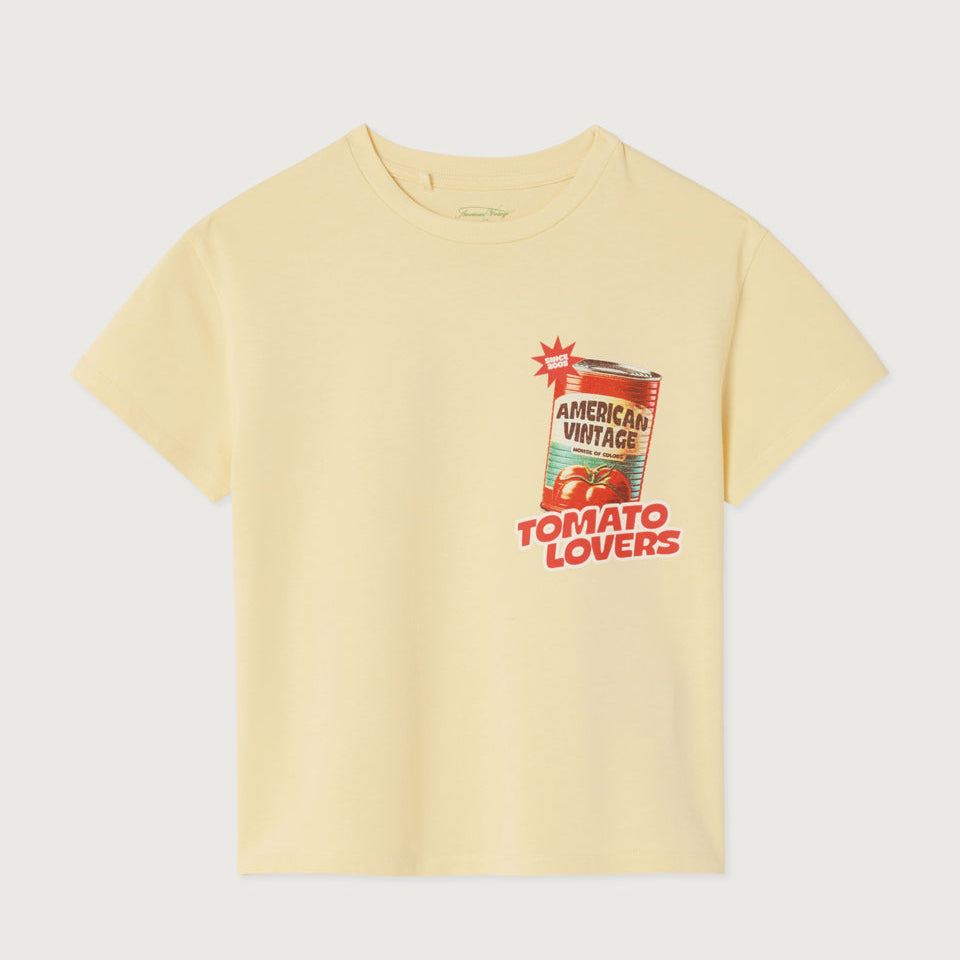 T-Shirt FIZVALLEY Creme Anglaise Vintage