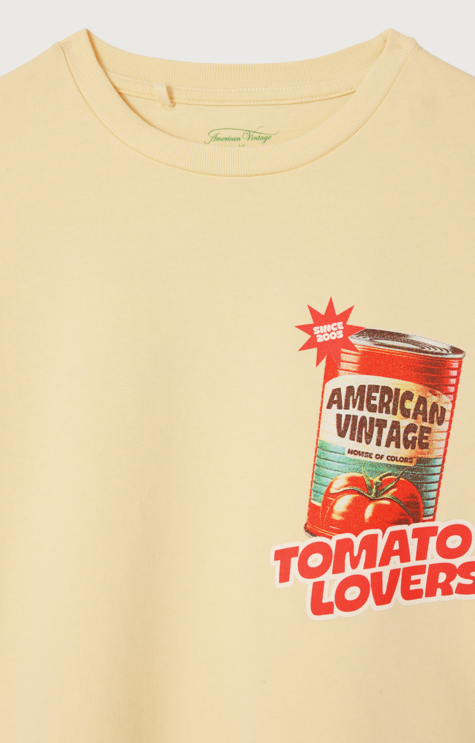 T-Shirt FIZVALLEY Creme Anglaise Vintage