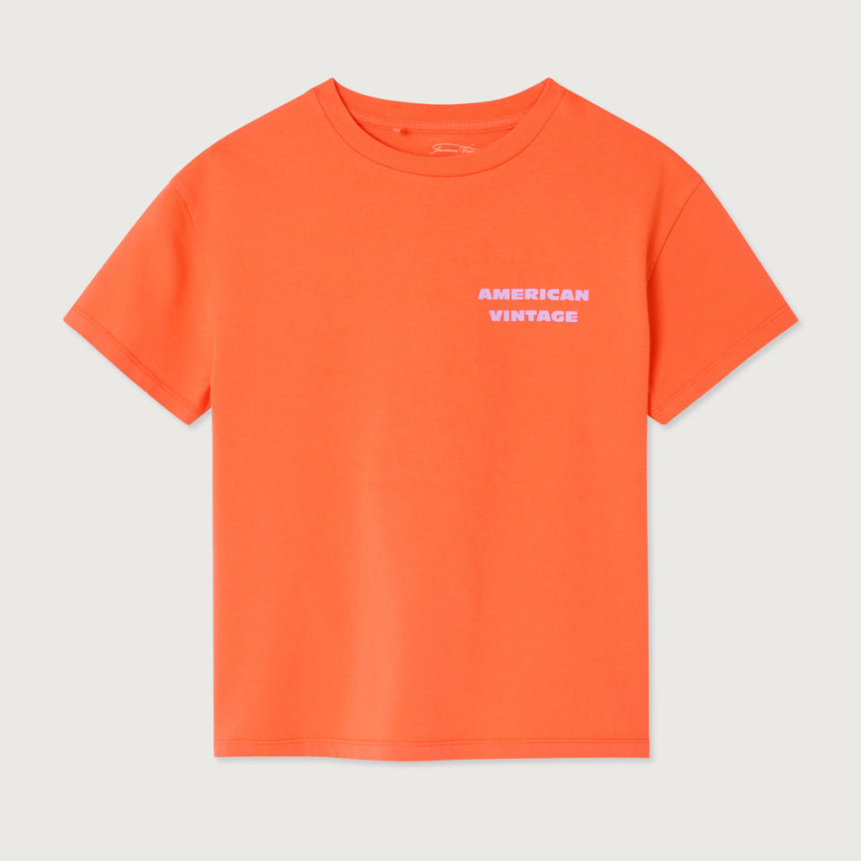 T-Shirt FIZVALLEY Mandarine Vintage