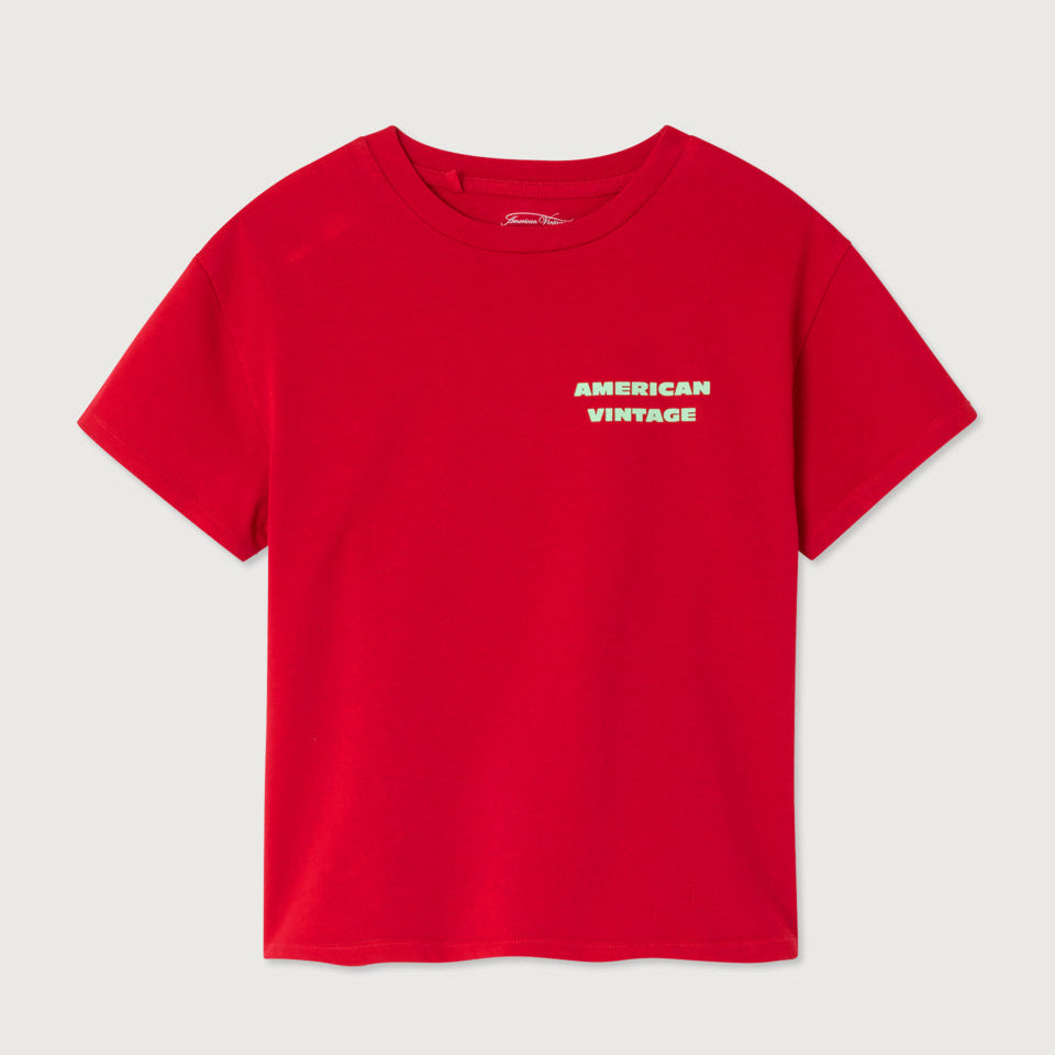 T-Shirt FIZVALLEY Rubis Vintage