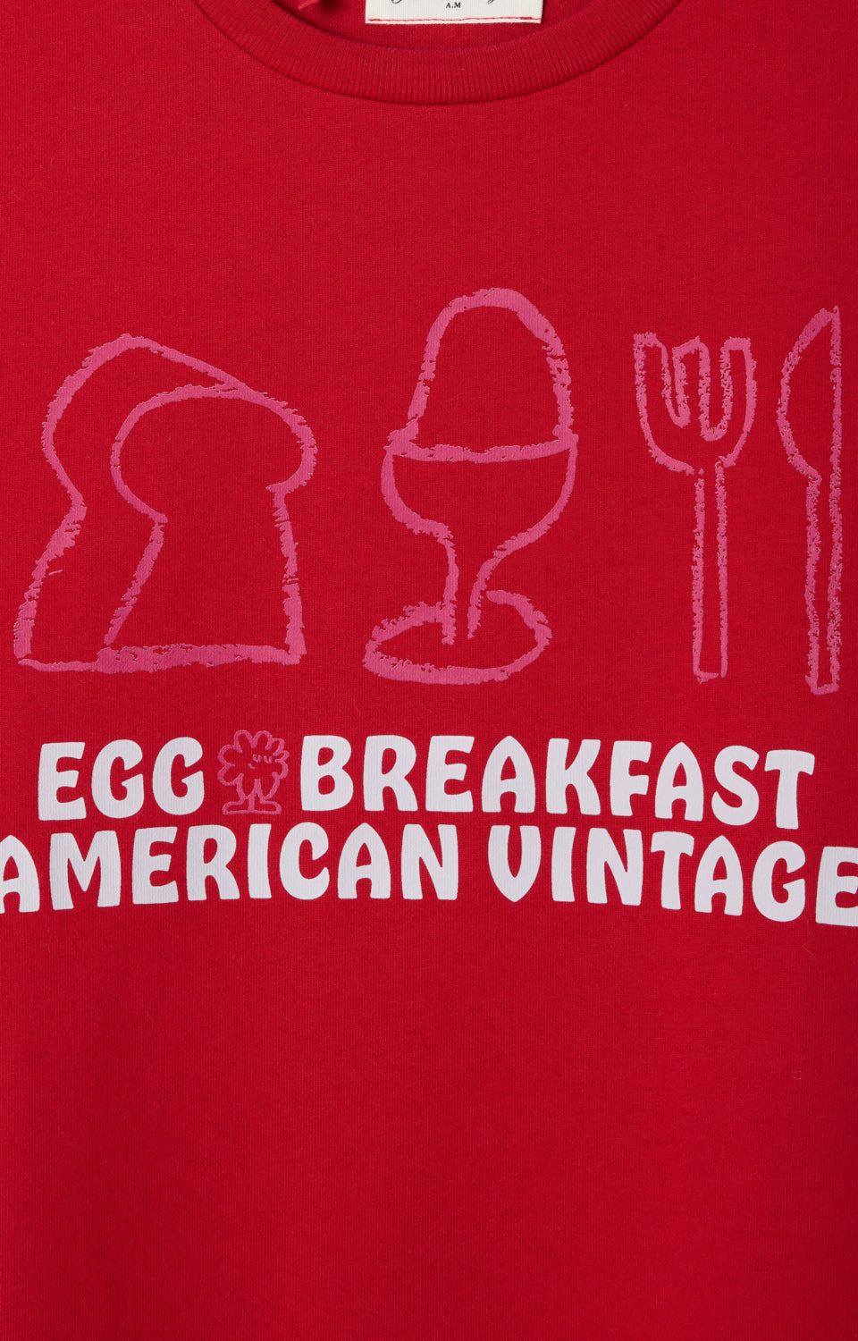 Red t-shirt “Egg breakfast”