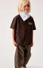 T-shirt Fizvalley Choco Vintage - look