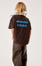 T-shirt Fizvalley Choco Vintage - look 2