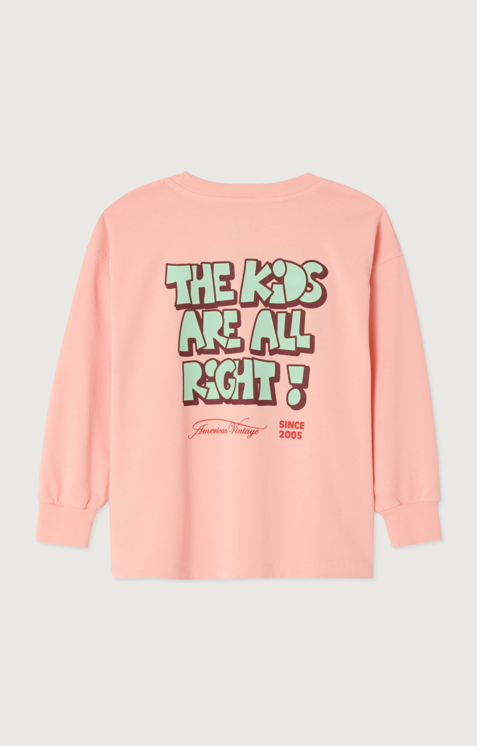 T-shirt Manche Longues FIZVALLEY Sorbet Vintage