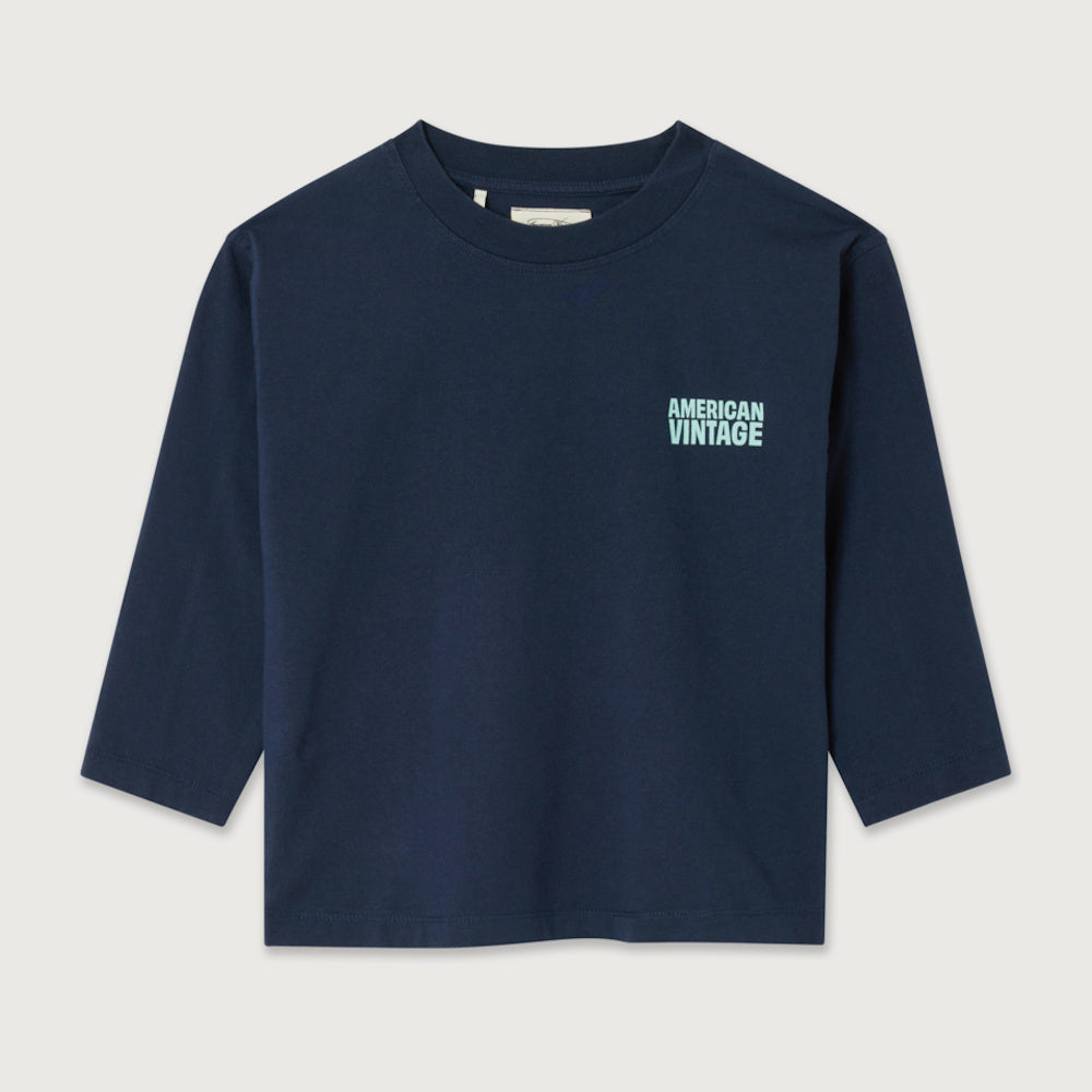 T-shirt Manches Longues GIXY Bleu Marine