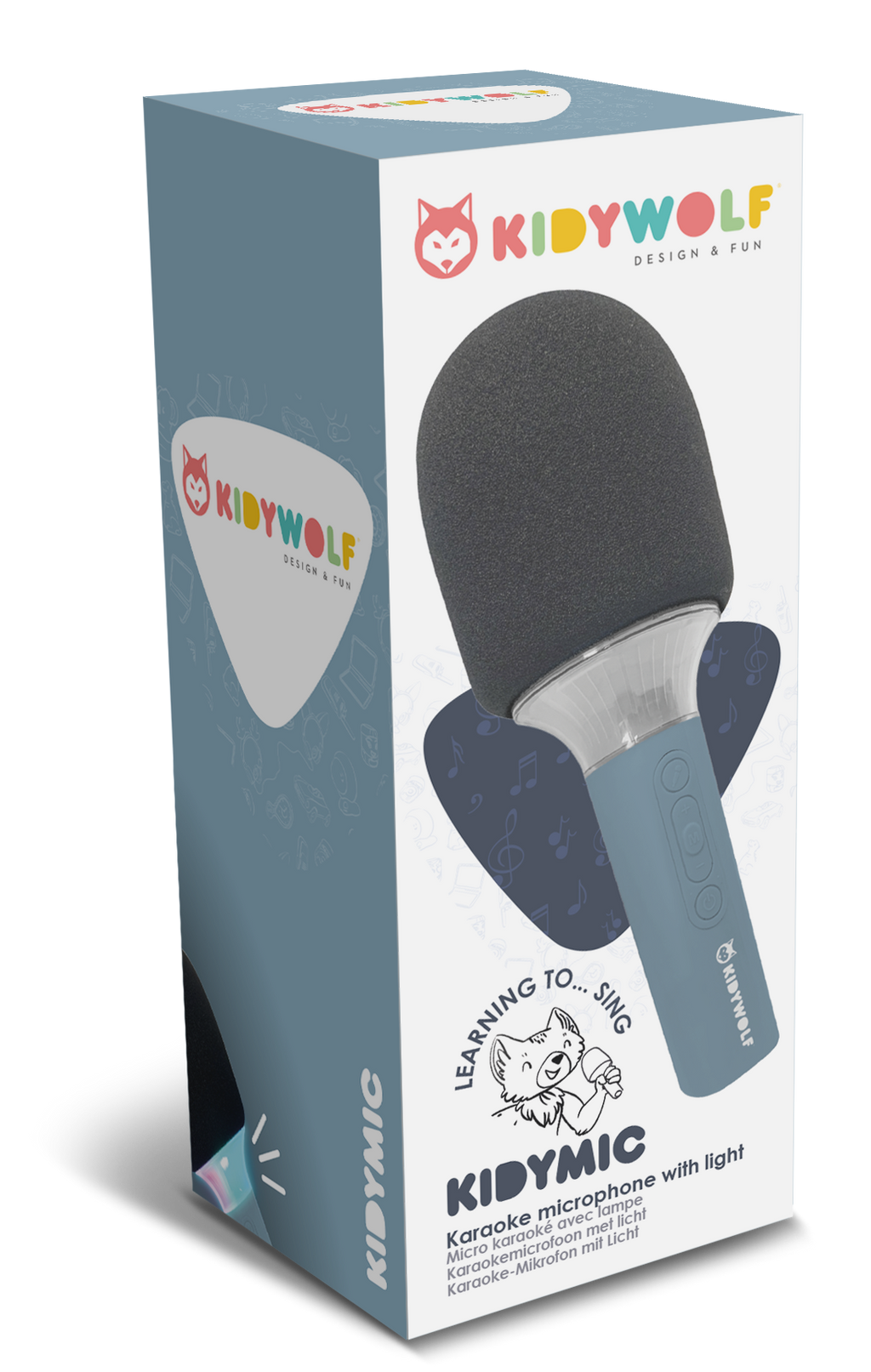 accessoires durables enfants bébés kidywolf KIDYMIC micro bleu