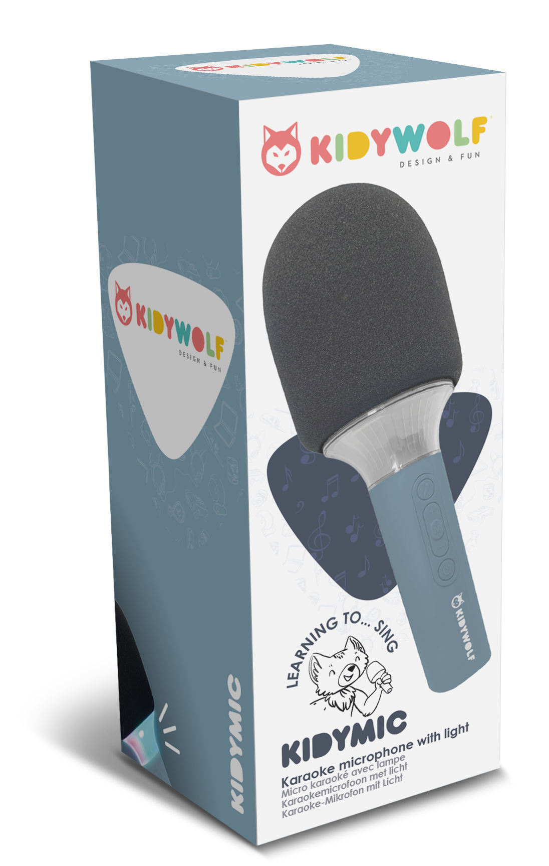 accessoires durables enfants bébés kidywolf KIDYMIC micro bleu