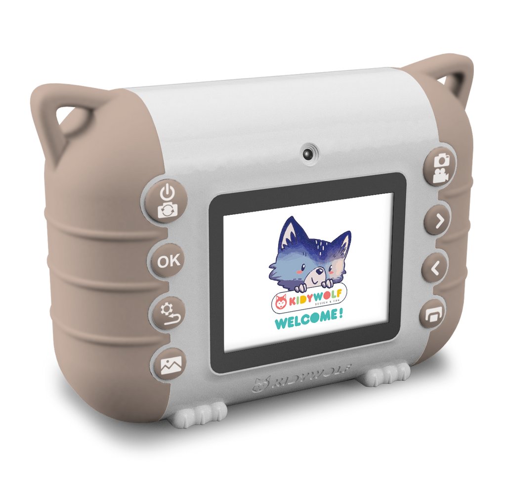 accessoires durables enfants bébés kidywolf KIDYPRINT appareil photo avec imprimante thermique rose