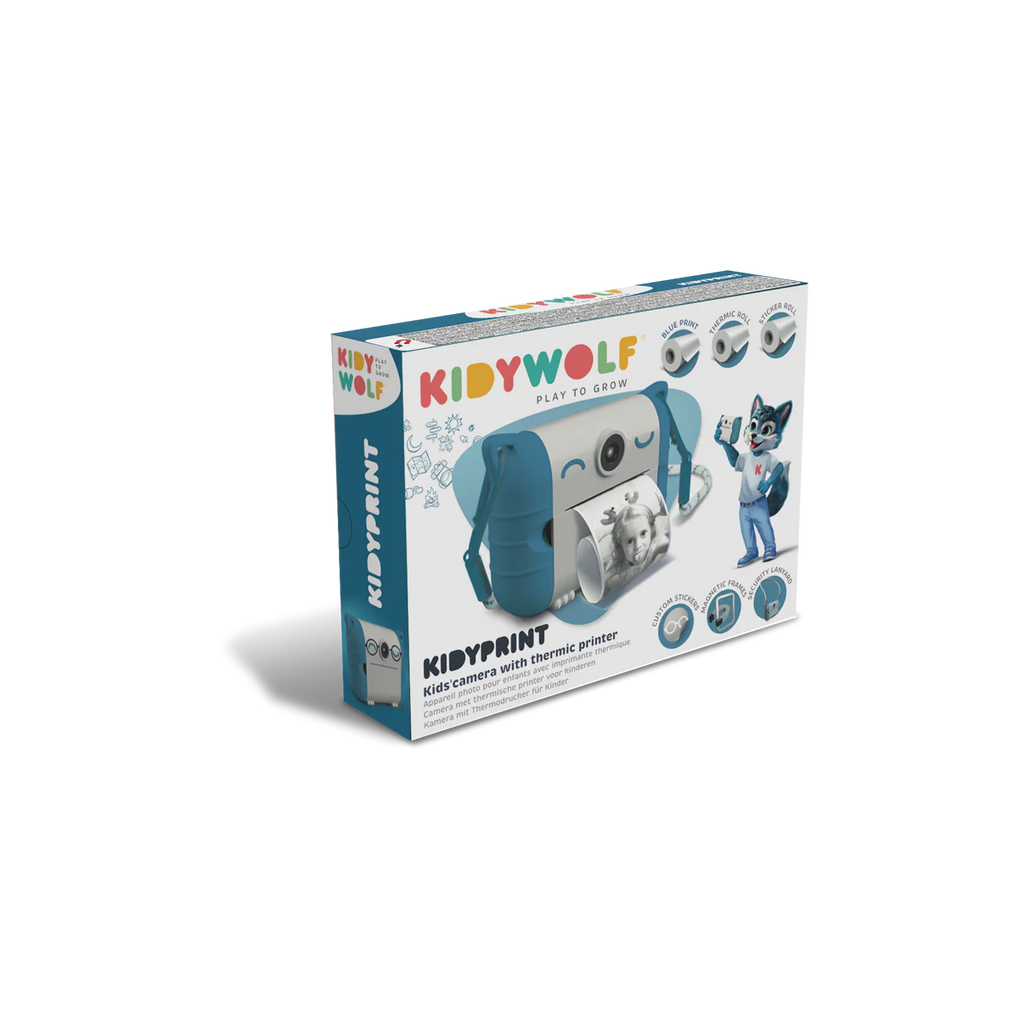 KIDYPRINT appareil photo avec imprimante thermique blue