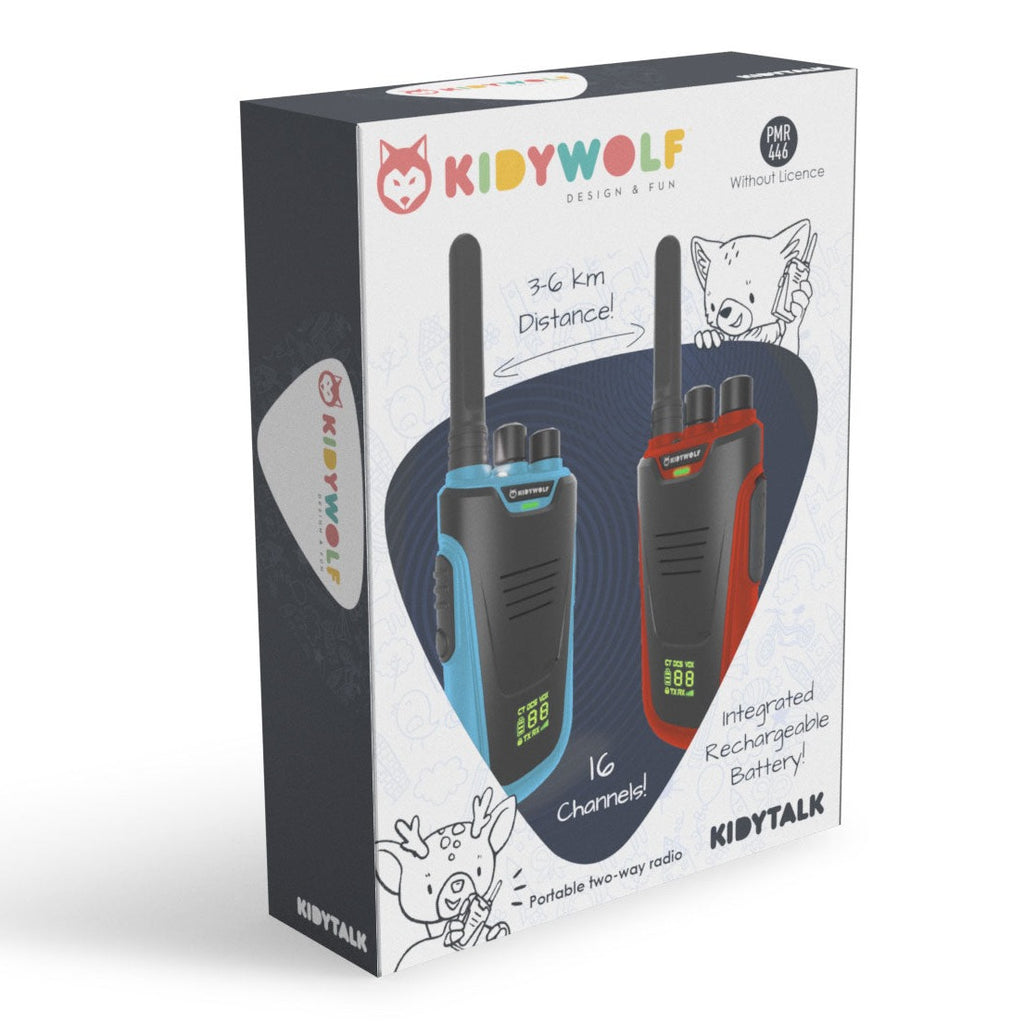 Kidytalk Talkie Walkies Blue and Red