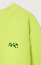 Sweat Izubird col rond Citron Fluo - dos