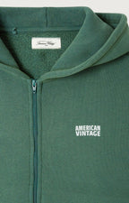 Sweat Izubird zippé à capuche Cèdre Vintage