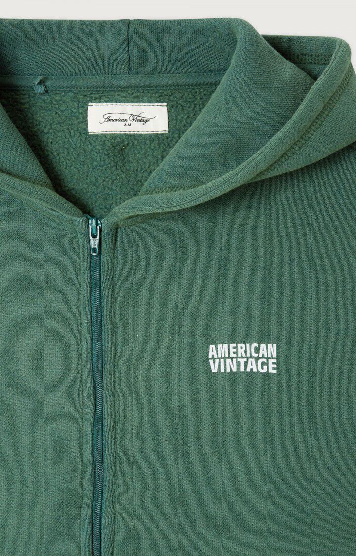 Sweat Izubird zippé à capuche Cèdre Vintage