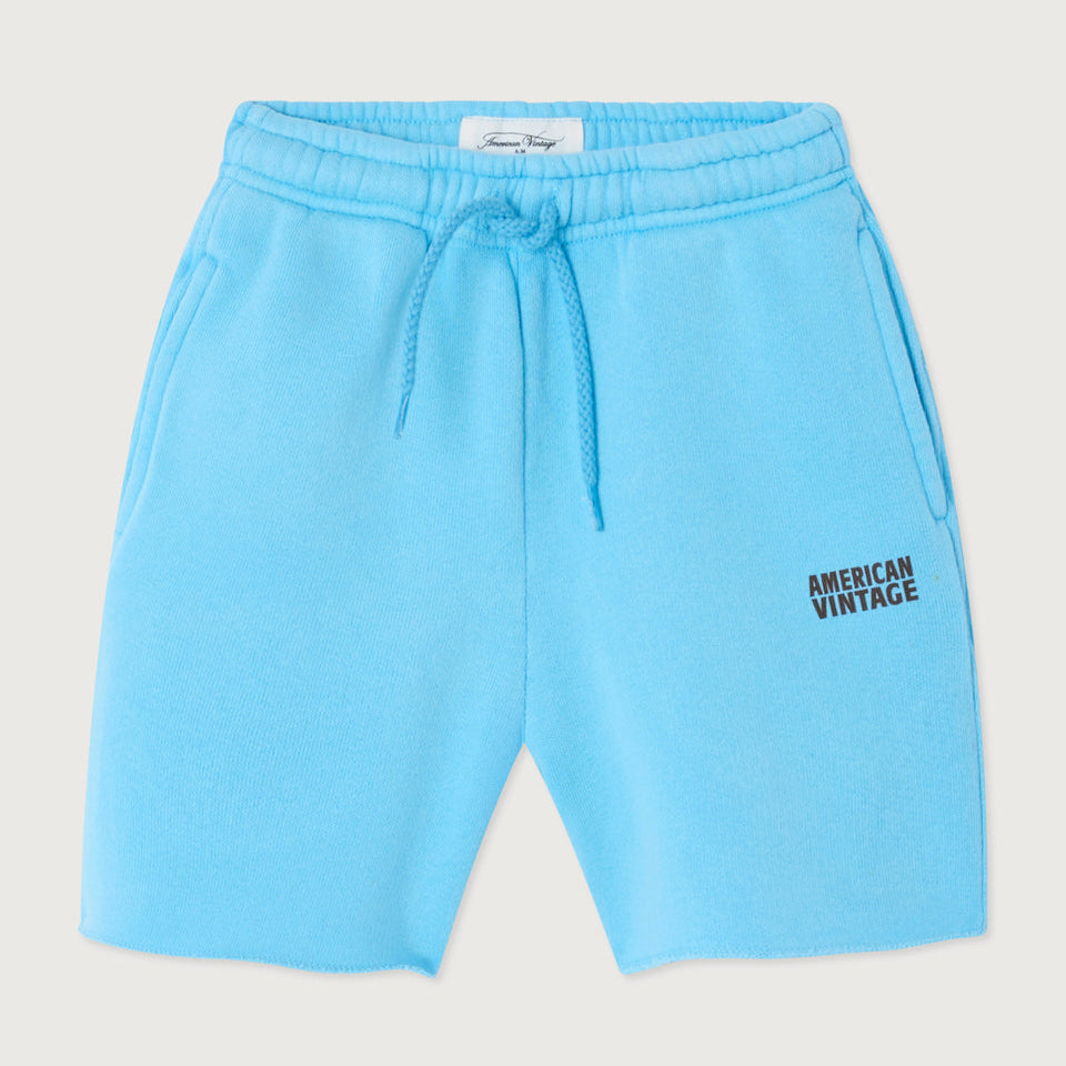 IZUBIRD Vintage Sky Blue Shorts