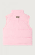Doudoune rose sans manches ROFY