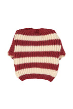 Baby Bordeaux and Light Pink Baby Tricot Pull