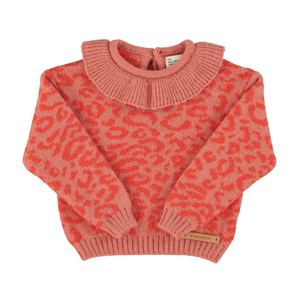 Pull Rose léopard