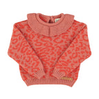 Pull Rose léopard