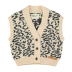 Gilet rose clair léopard