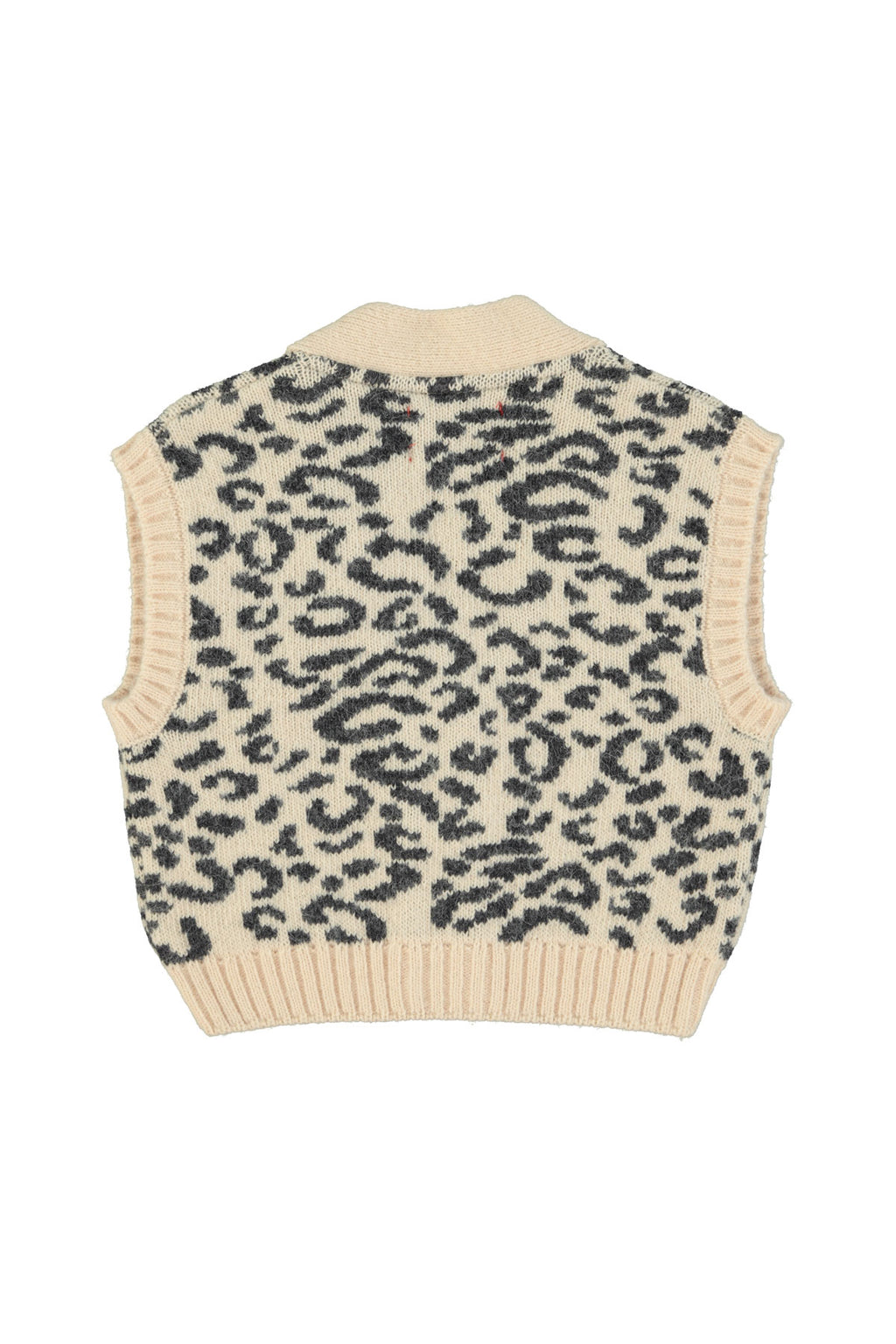 Gilet rose clair léopard
