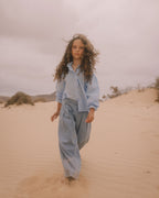 Pantalon Large en Denim