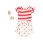 Red striped bodysuit