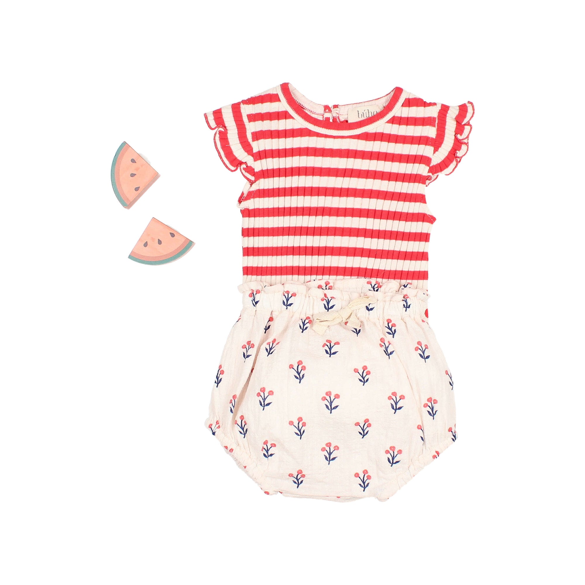 Red striped bodysuit