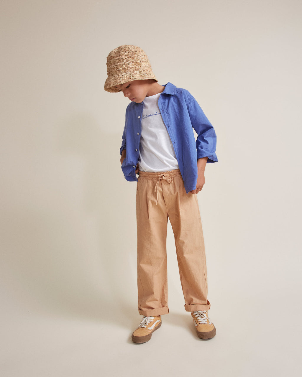 Cotton sail shirt - Royal blue
