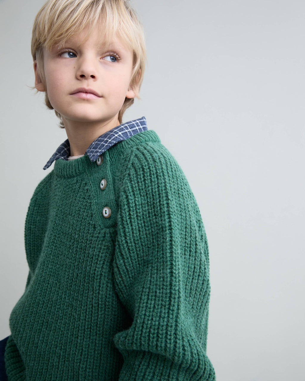 Soft Knit Jumper Green