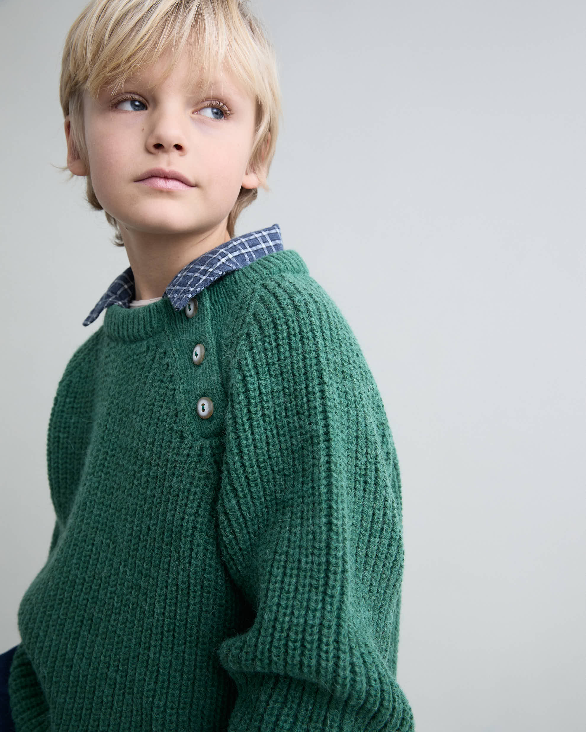 Soft Knit Jumper Green
