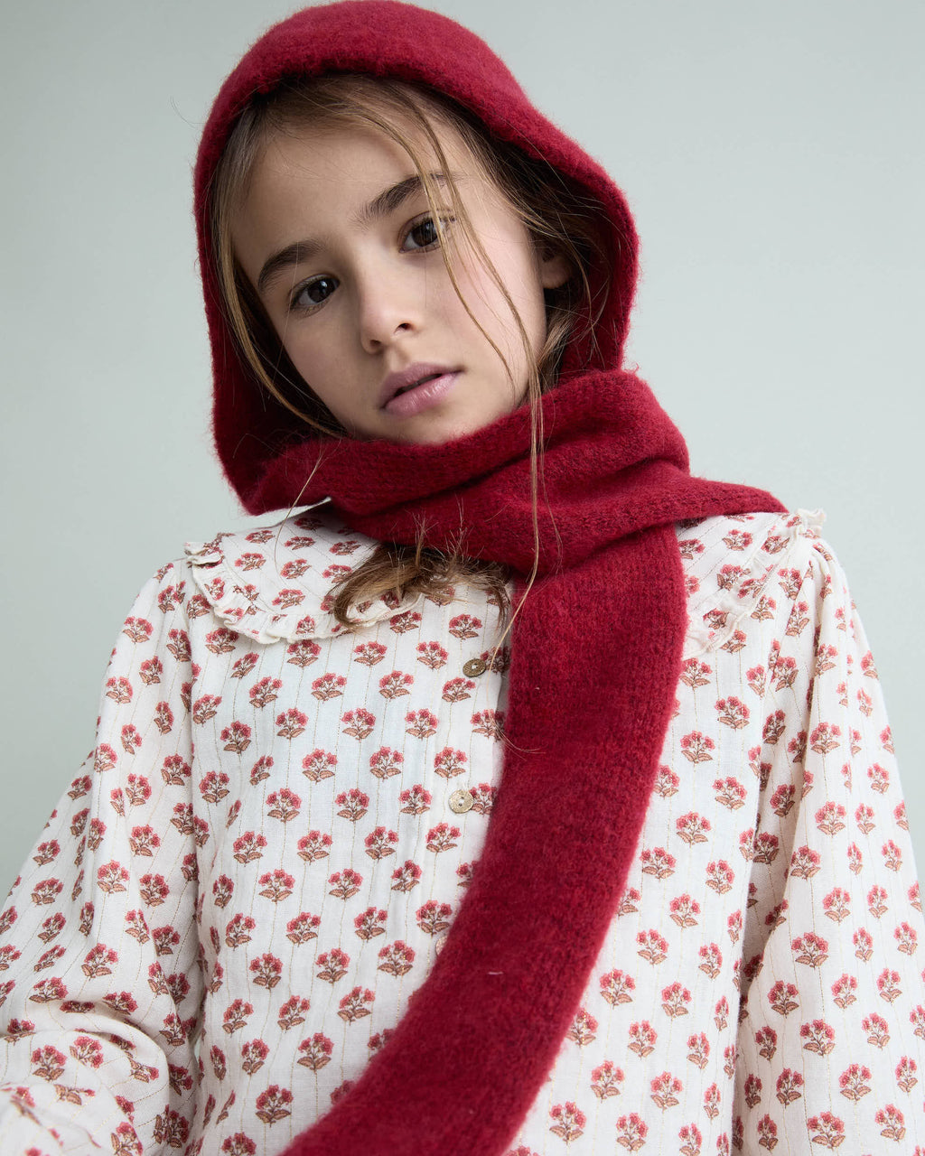 Bonnet en tricot Rouge