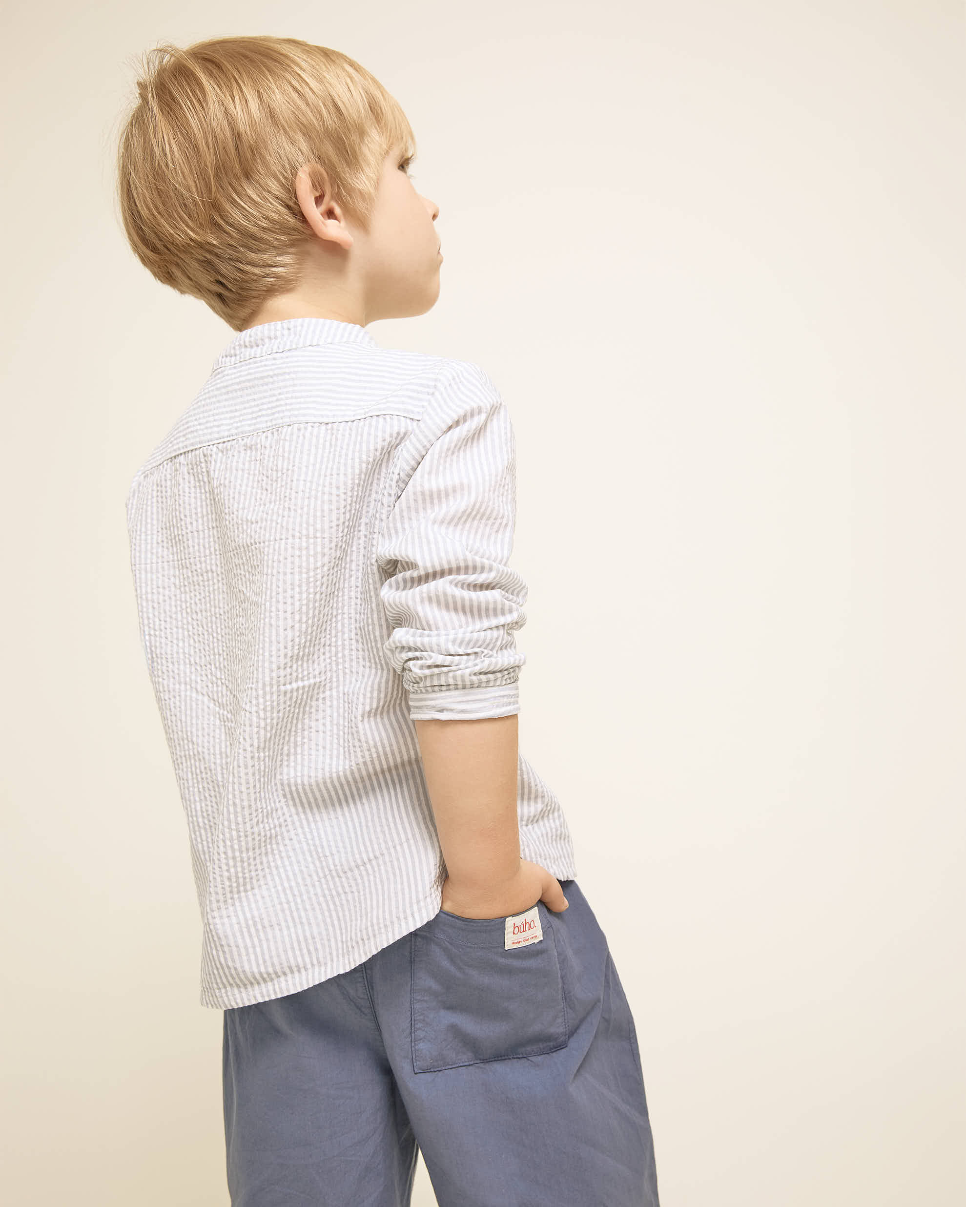 Chemise Bleu Ciel  Rayé