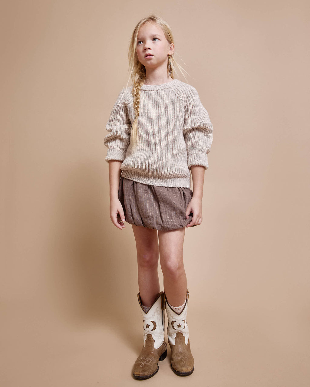 Soft natural knit sweater