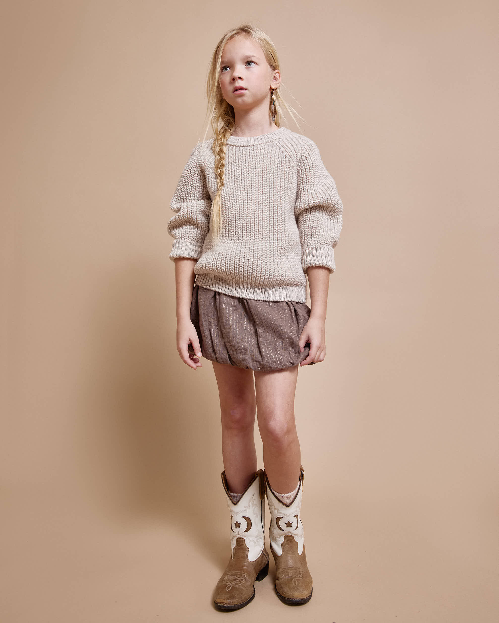 Soft natural knit sweater