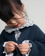 Gilet en tricot doux Bleu