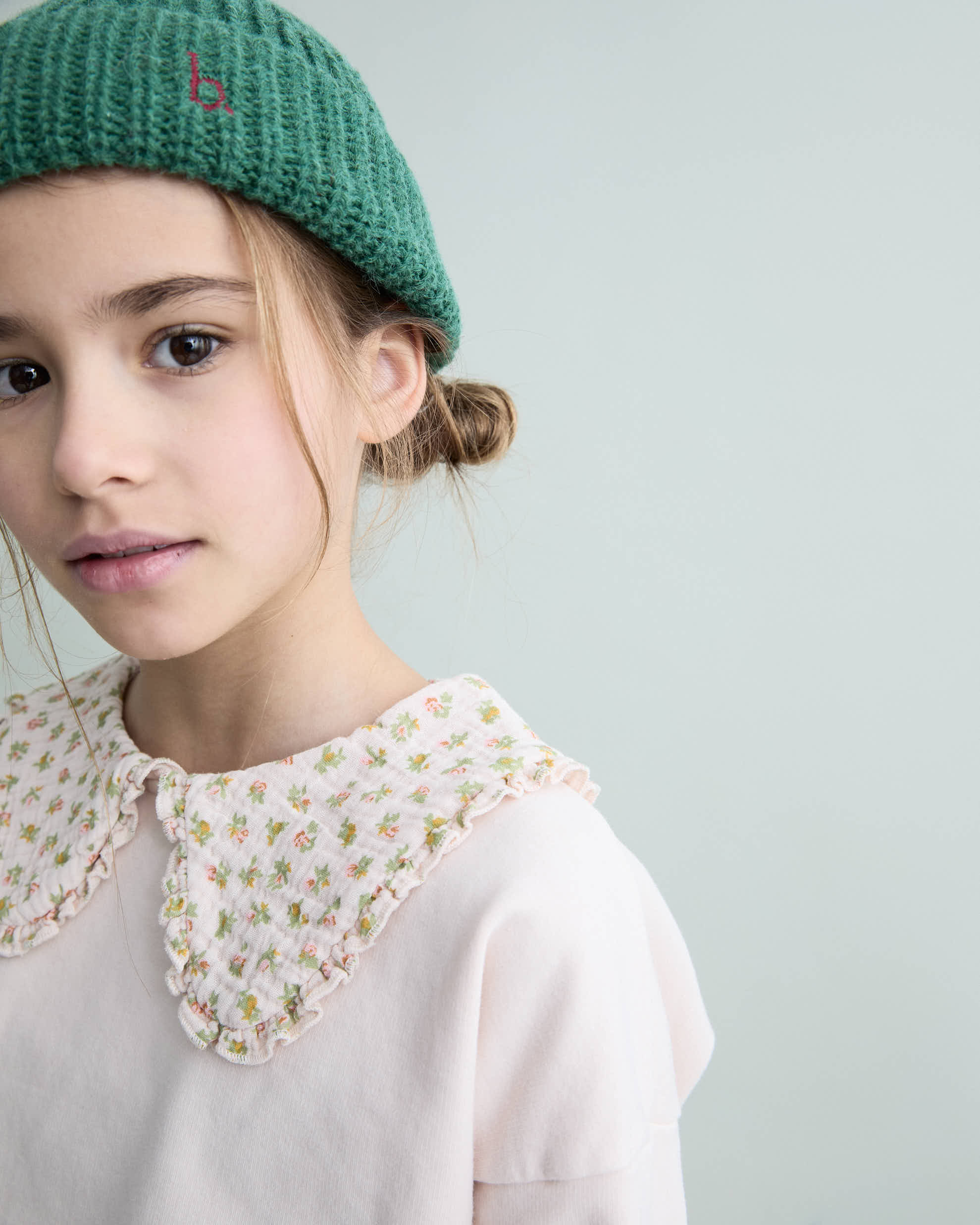 Bonnet en tricot doux Vert
