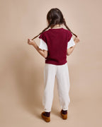 Beige soft twill pants