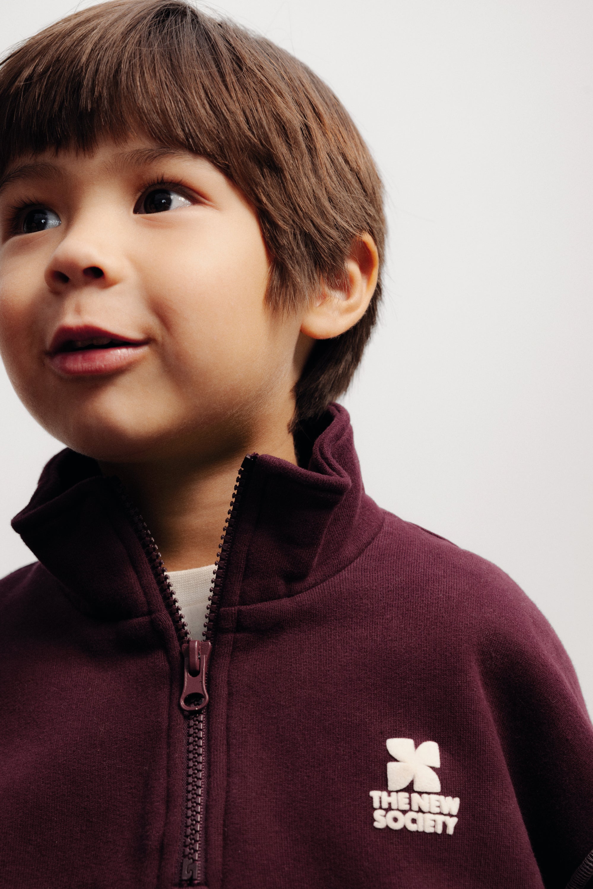 Sweat Polo Whisper Bordeaux The New Society pour enfant – vue 3