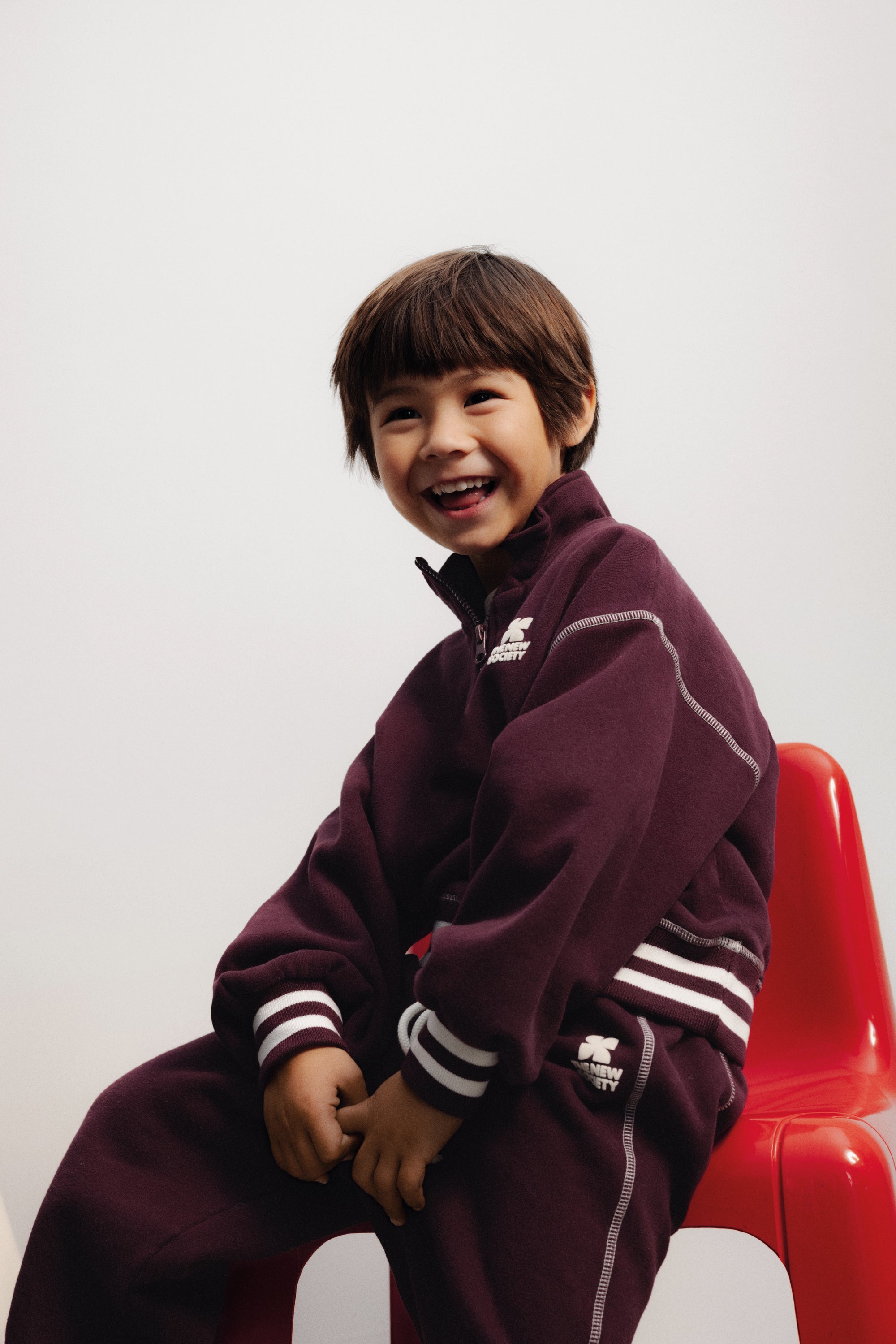 Sweat Polo Whisper Bordeaux The New Society pour enfant – vue 2