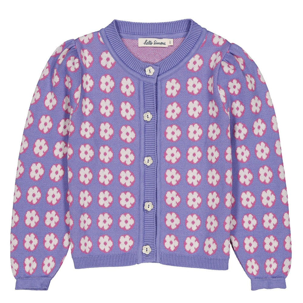Lison Cardigan Pomponette Lavender
