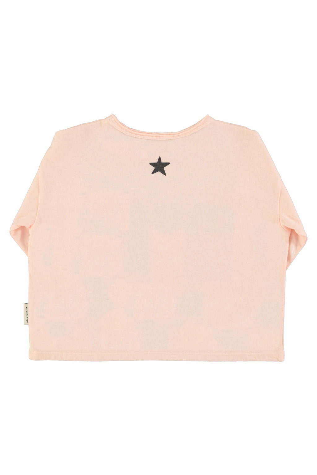 Light pink long sleeve t-shirt "Music" print