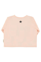 Light pink long sleeve t-shirt "Music" print