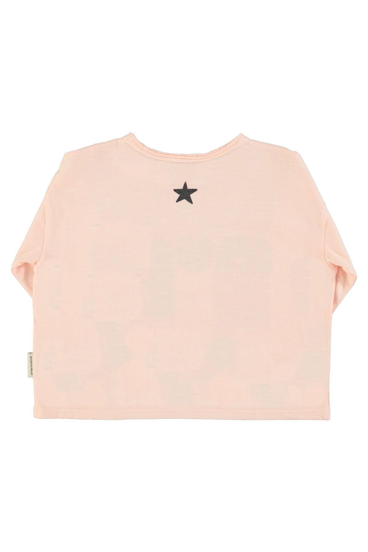 Light pink long sleeve t-shirt "Music" print