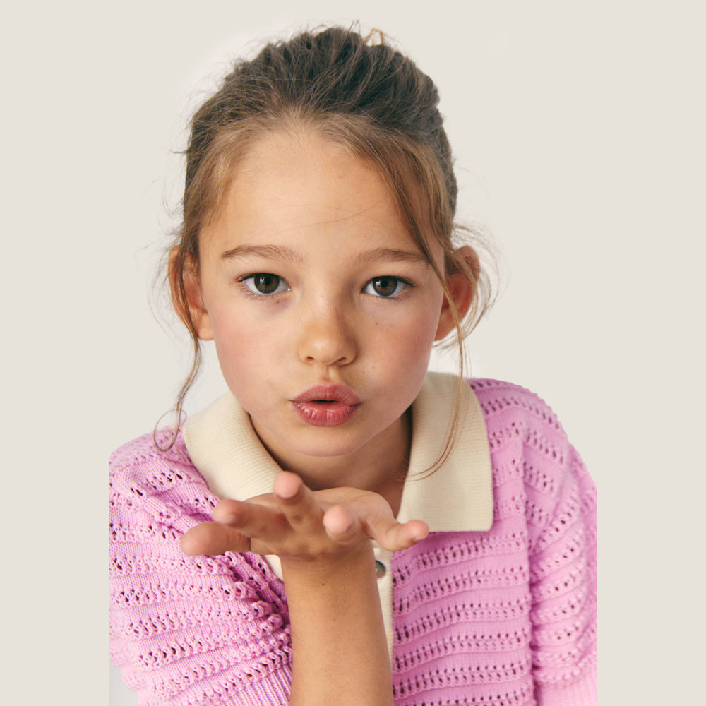 Polo Tricot Clémence Rose