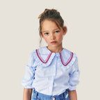 Blouse Nadine Popeline Bleu