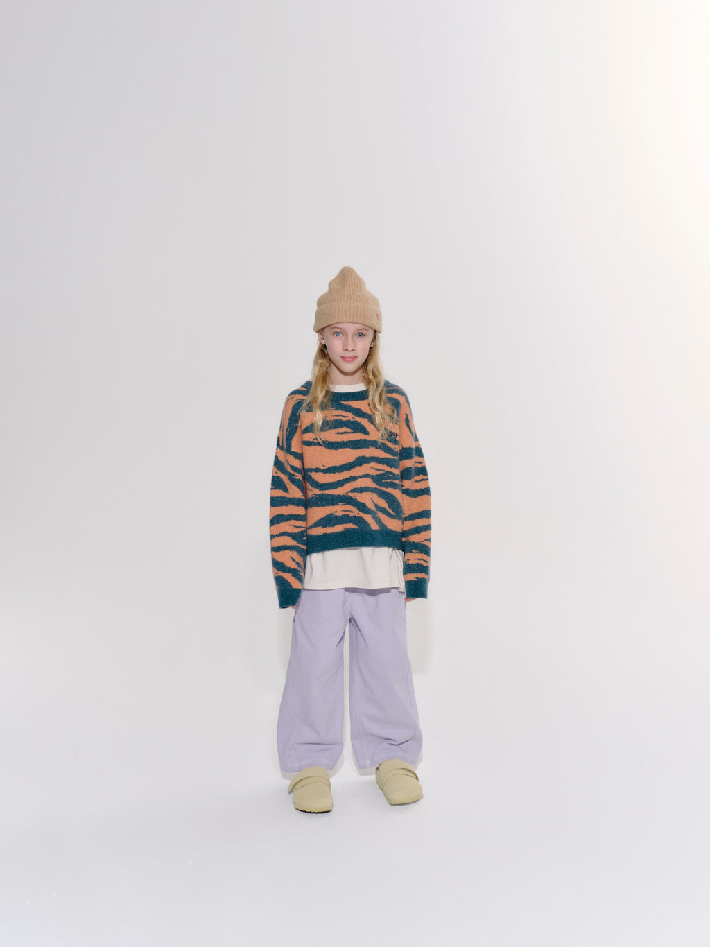 Camel knitted hat