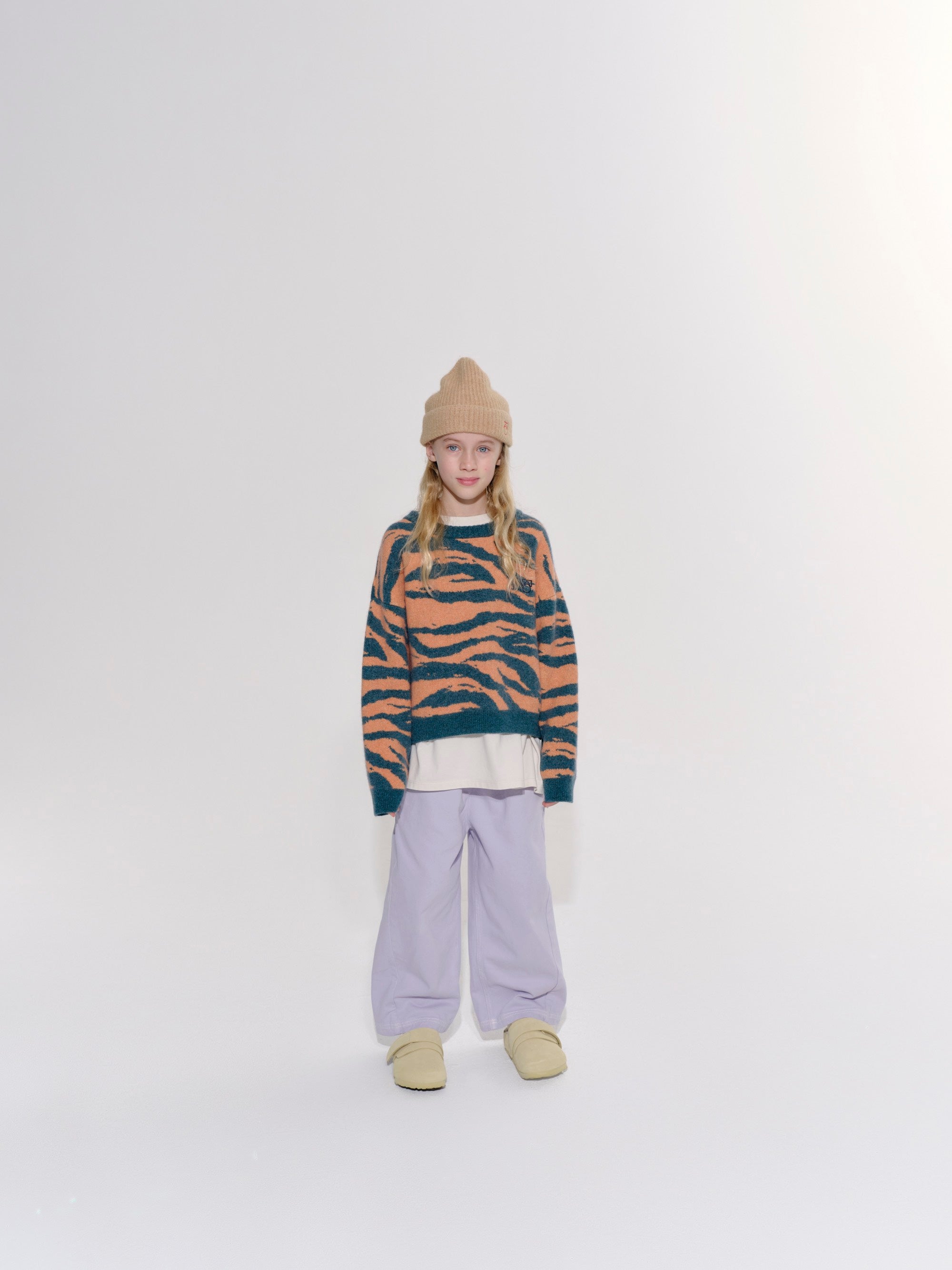 Camel knitted hat