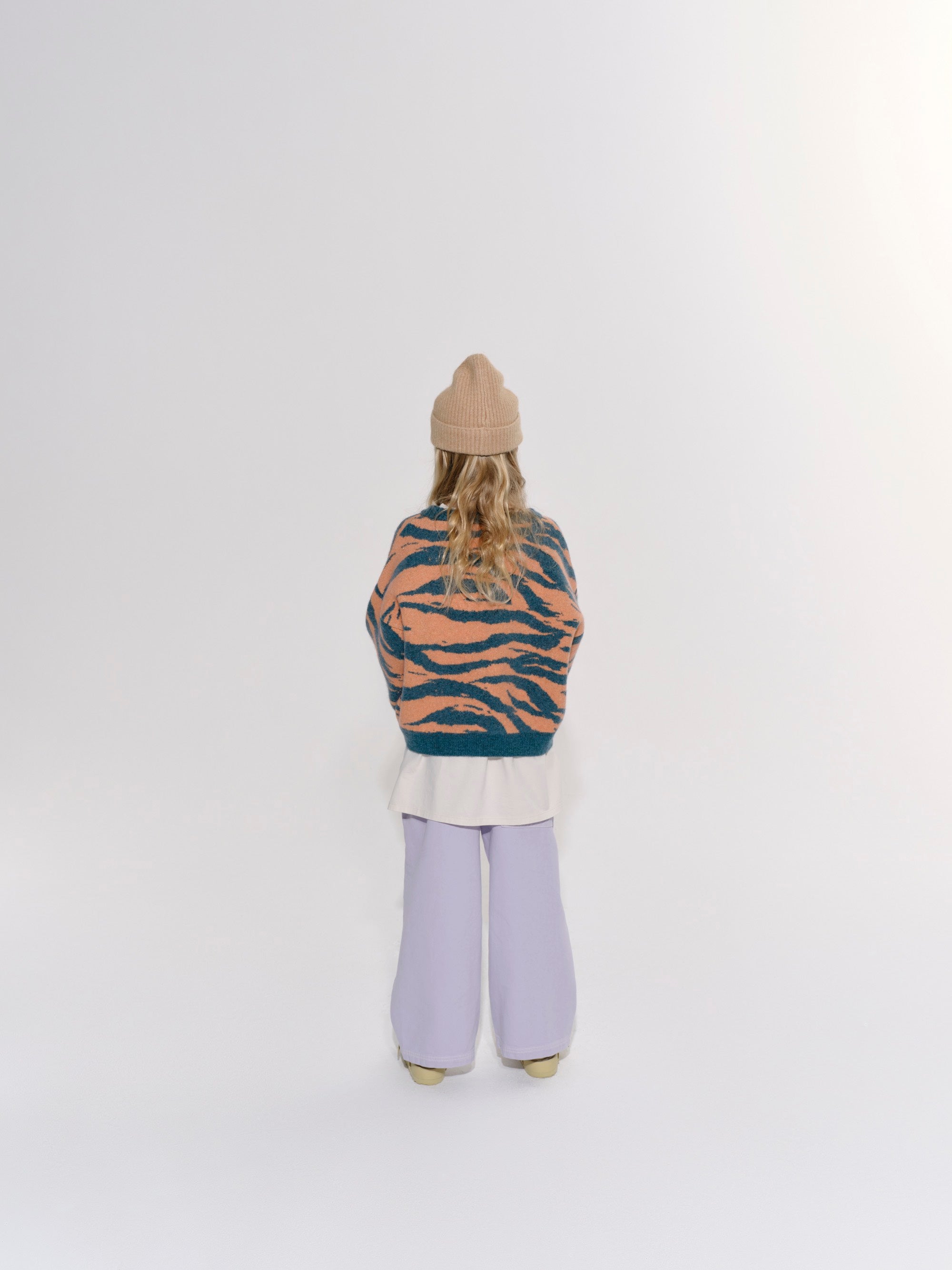 Camel knitted hat