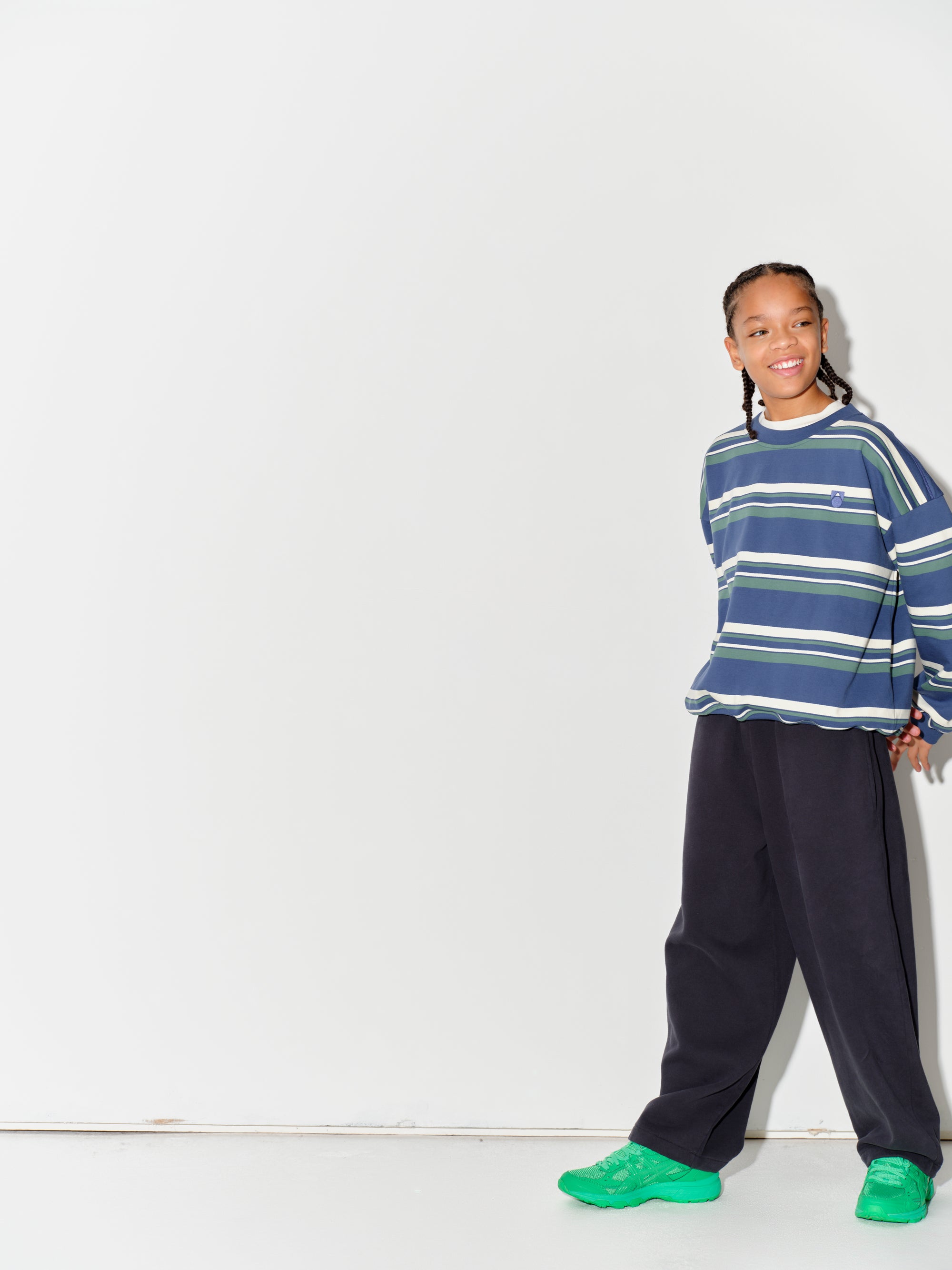 Bubble Sweatshirt - Vintage Indigo Stripe 