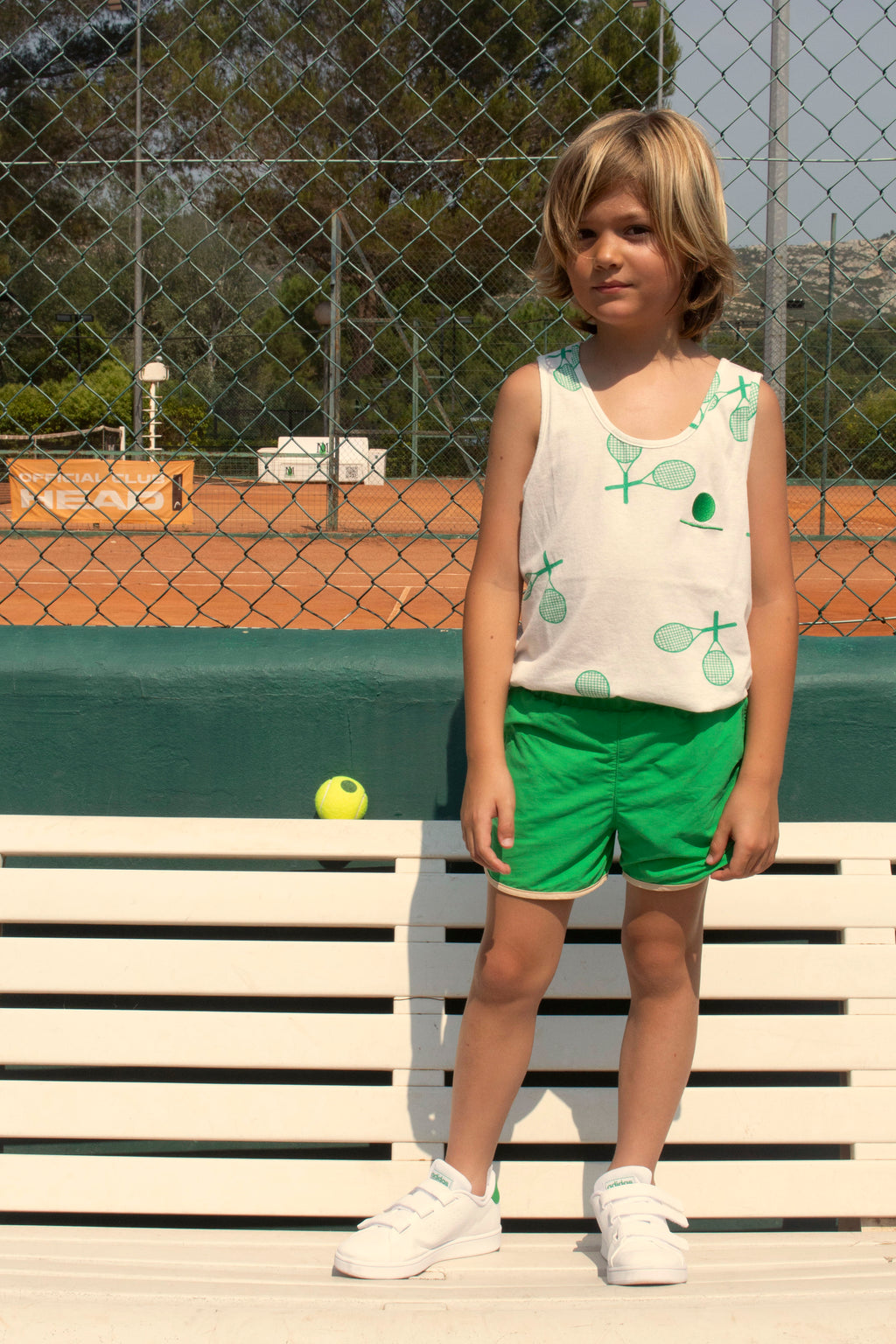 vetements durables enfants we are kids Short de bain Carlo vert